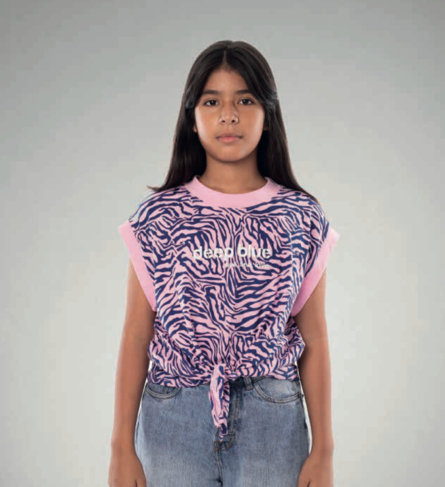 imagen de camiseta full print anudada